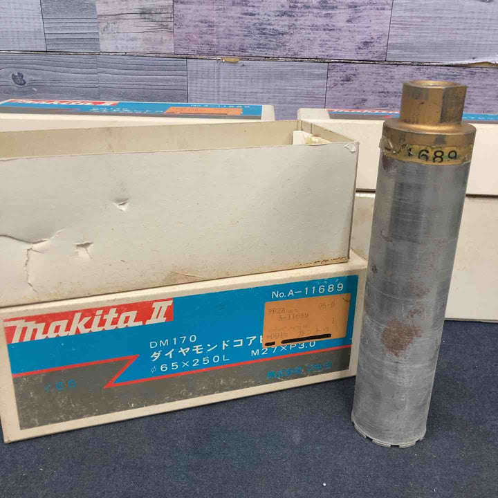 マキタ(makita) ダイヤモンドコアビット×4個、延長バー×1個セット DM170 M27 65Φ 100Φ 未使用&中古【八潮店】