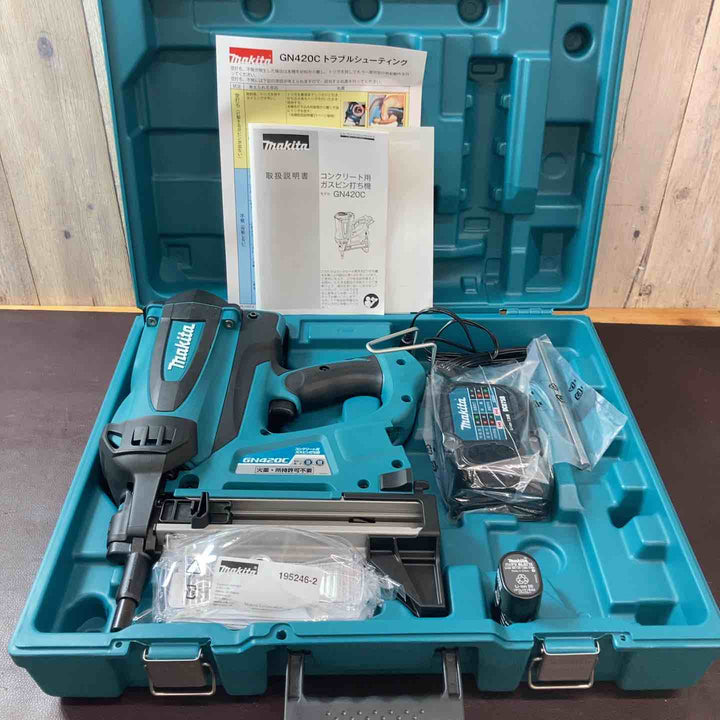 【未使用品(店頭展示品)】 マキタ(makita) 7.2V コードレスコンクリート用ガスピン打ち機 GN420C フルセット品 【東大和店】