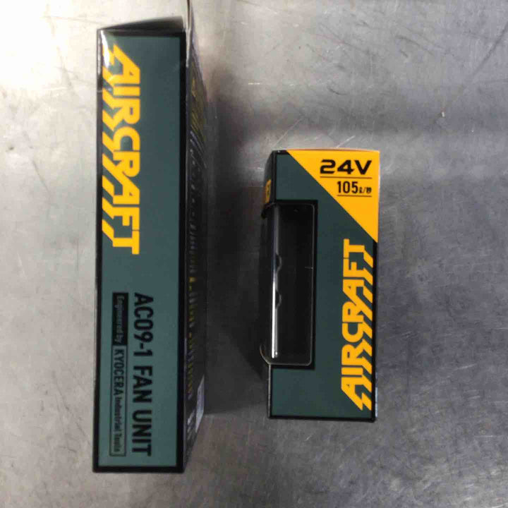 バートル(BURTLE) AIRCRAFT AC09 24V リチウムイオンバッテリー ファンユニットセットAC09-1【草加店】