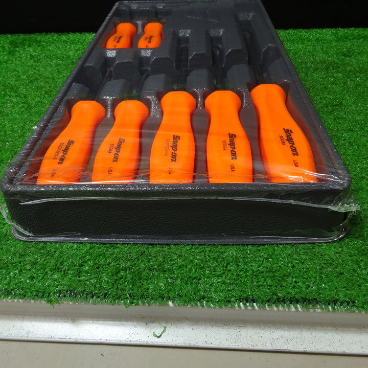 〇Snap-on スナップオン スクリュードライバーセット 7ピース オレンジ SDDX70AO【岩槻店】