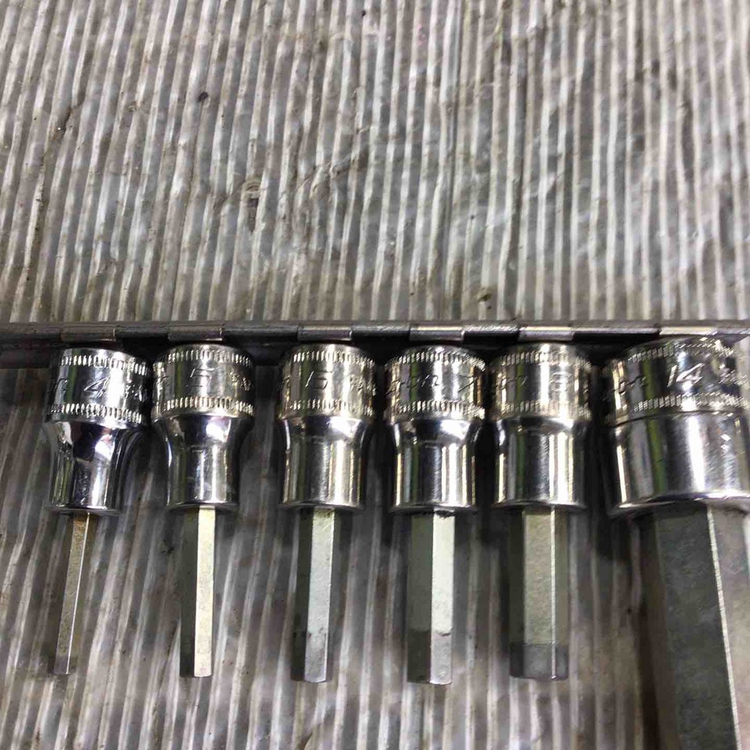 snap-on スナップオン 3/8 ヘックスソケット 6本セット FAM14E FAM8E FAM7E FAM6E FAM5E FAM4E【草加店】