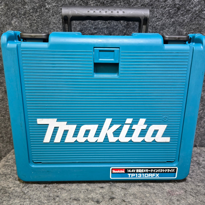 【中古品・14.4V バッテリ4.0Ah/3.0Ah各1個付き※バッテリ1個過放電50%】マキタ(makita) コードレス4モードインパクトドライバー TP131DRFX【桶川店】
