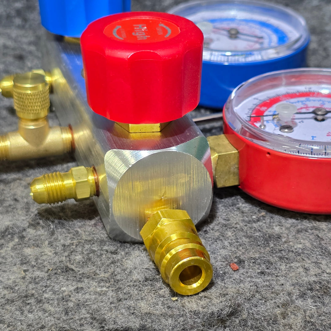 【中古品】メーカー不明 ゲージマニホールド R12 R22 R134aR502用【桶川店】