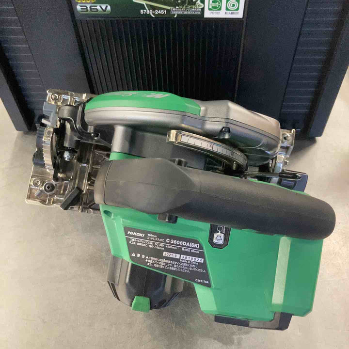 【未使用】ハイコーキ(HIKOKI ※旧:日立工機) コードレス丸のこ C3606DA(SK)(2XPS)【草加店】