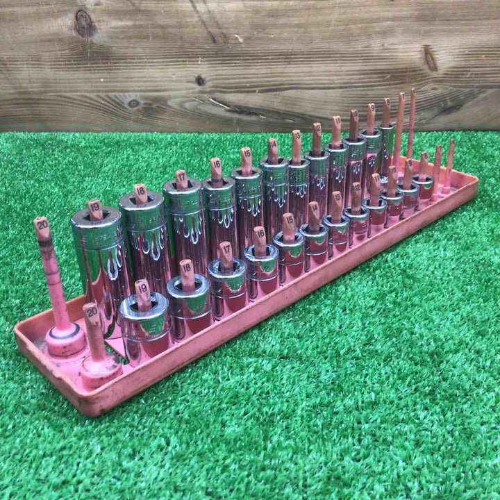 【現状品】 スナップオン/Snap-on 3/8 6角 ディープソケット SFSM8-19/FSM8I-19I 【鴻巣店】