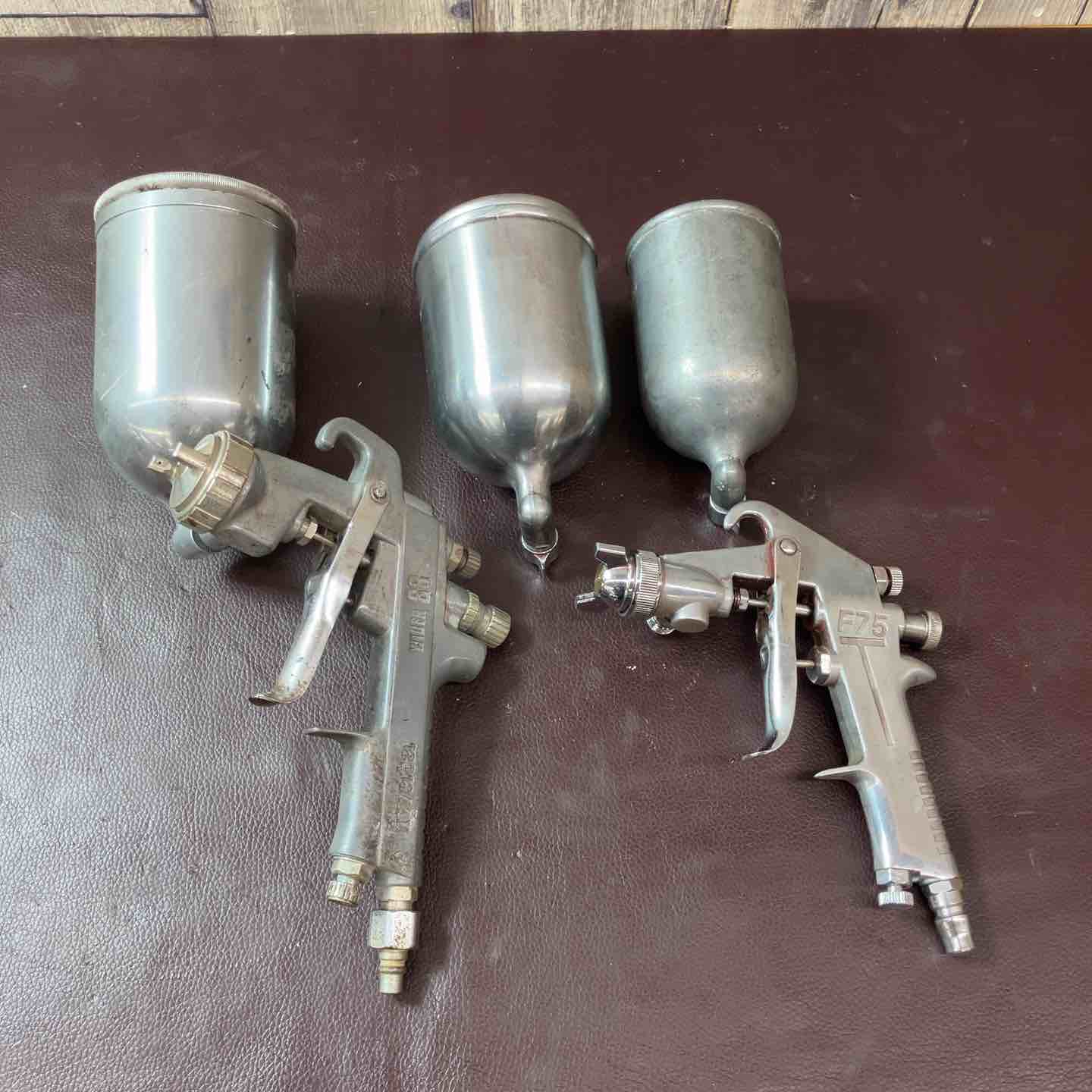 【中古品】 アネスト岩田/WIDER/DEVILE BISS JGX-501 スプレーガン・カップ付属 計8点まとめ 【東大和店】 中古品】【まとめ売り】アネスト岩田 iwata スプレーガン スプレー