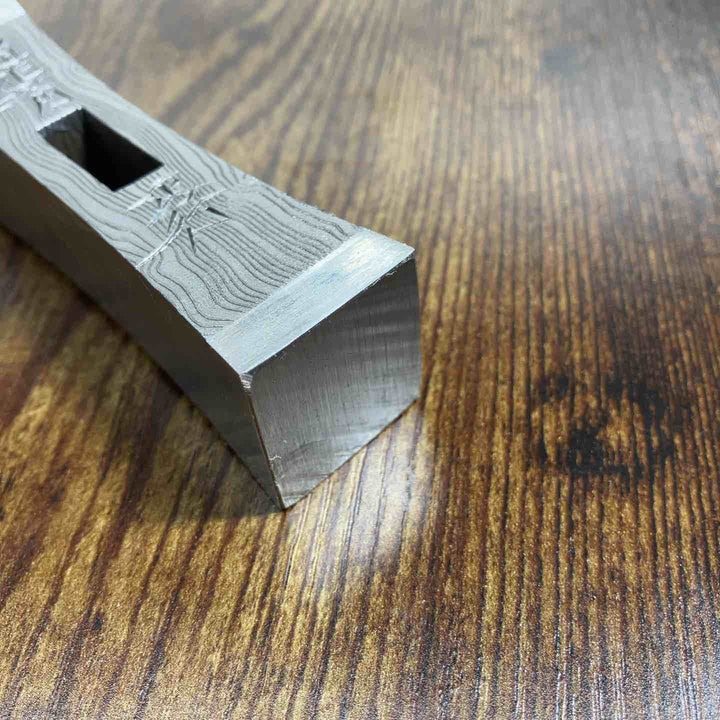 【未使用品】 道心斎 正行 鋼付 木目 イブシ 角 玄能 120匁 直筆サイン ハンコ入り 【戸田店】