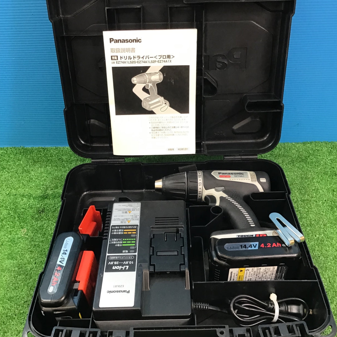〇パナソニック(Panasonic) コードレスドリルドライバ EZ74A1LS2F-H【岩槻店】