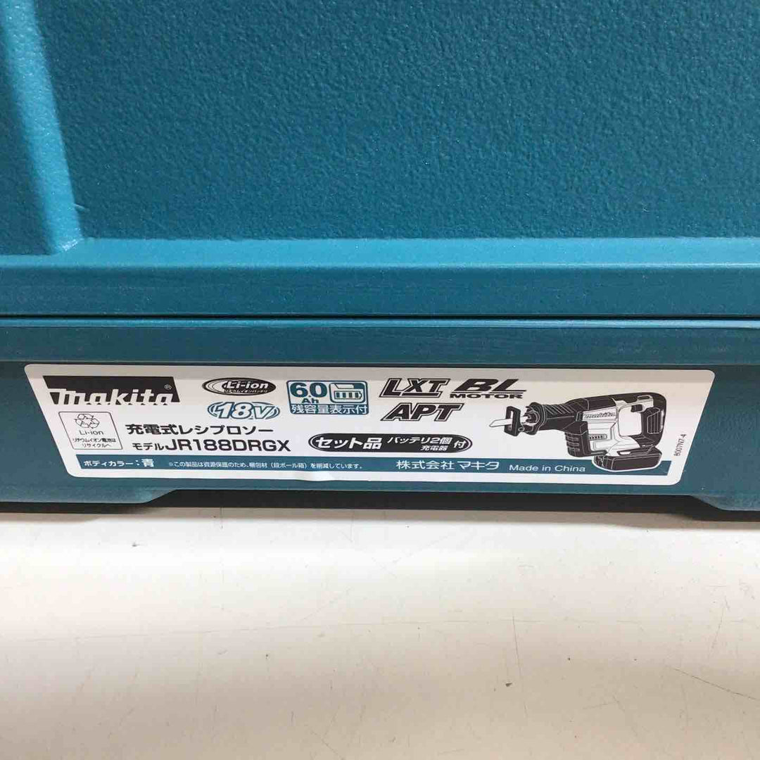 【未使用品】★純正バッテリー2個&充電器付き★マキタ(makita) コードレスレシプロソー JR188DRGX【戸田店】