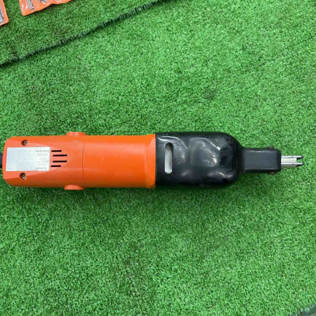 【中古品】NITTO 日東工業 電動スーパーハンド ESH-80 ヤスリ付き 他付属品【桶川店】