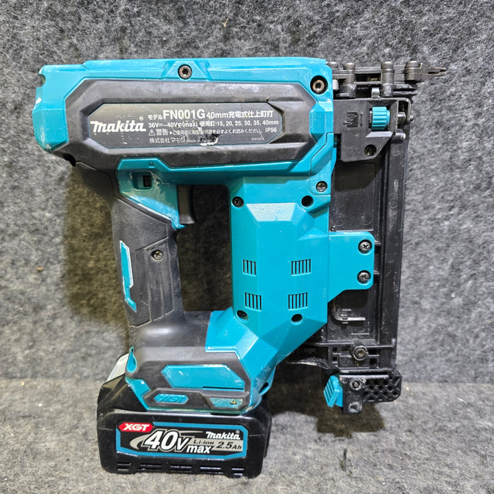 【中古品・40V 2.5Ahバッテリ付き!】マキタ(makita) コードレスフィニッシュネイラ FN001GZ【桶川店】