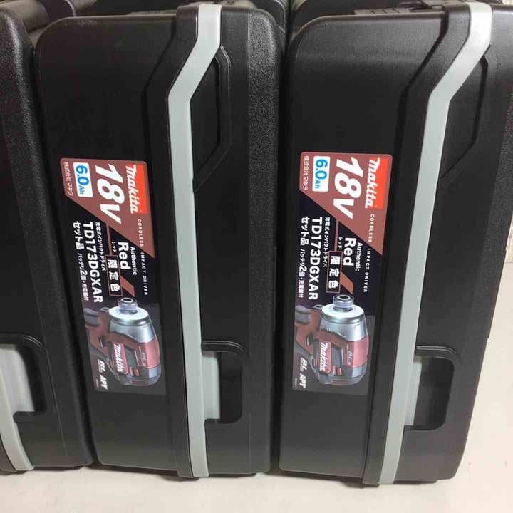 【未使用品】 全て限定色 マキタ makita コードレス インパクトドライバー TD173DGXAR TD173DGXAB 5台 インパクト レッド 赤 ブラウン 茶色 限定色 【戸田店】
