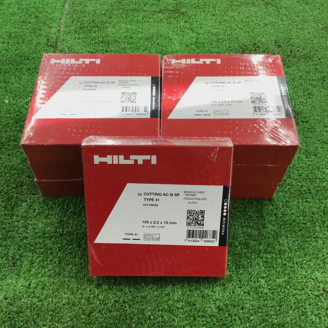 ヒルティ(HILTI) 切断砥石 AC-D SP 105X2.2X15mm TYPE 41 7箱セット 一部箱潰れ、破れあり【桶川店】