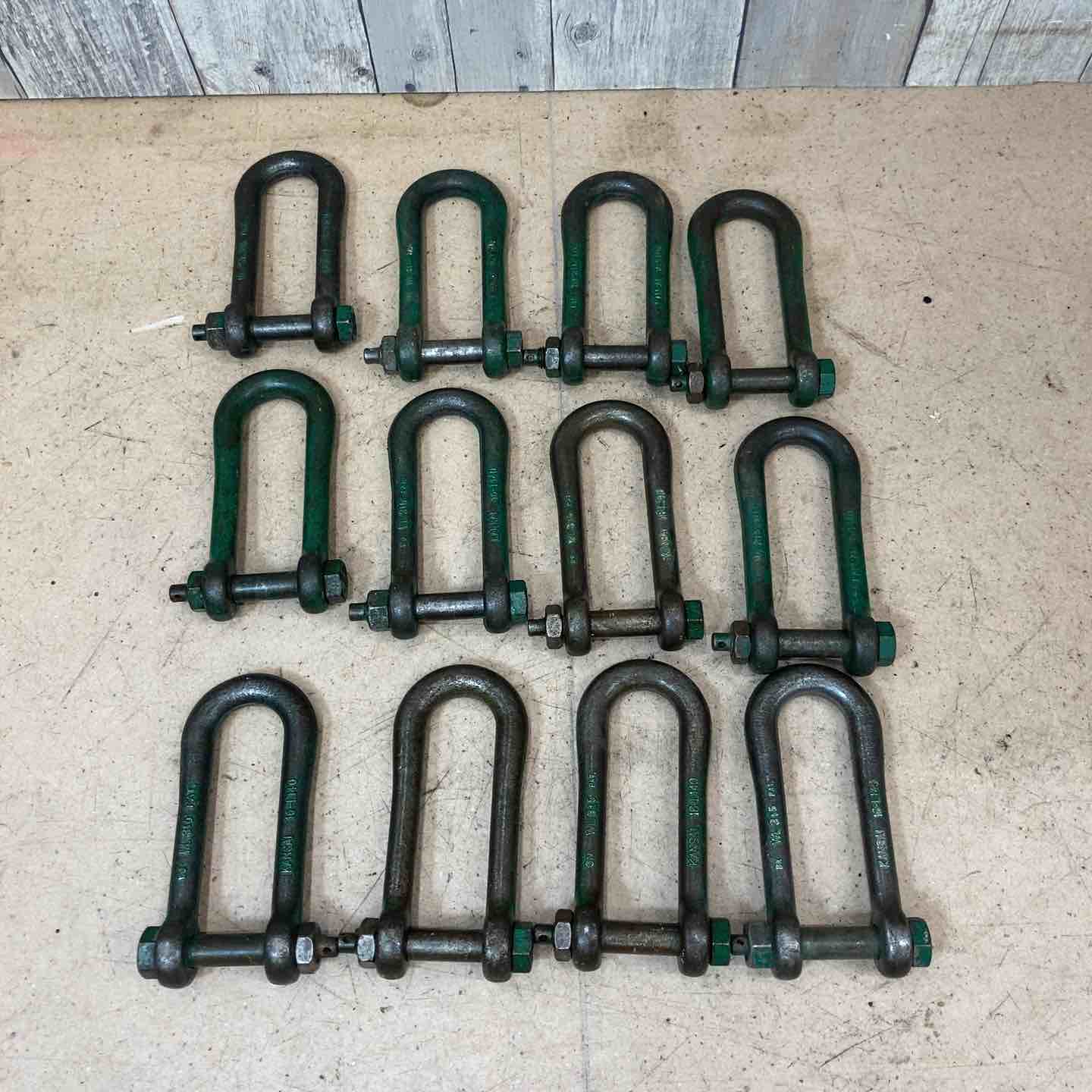 KANSAIシャックル3.5tー12個セット 中古品】関西工業 KANSAI シャックル 3.5t 16-L140 12個セット