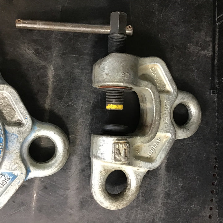【中古品】イーグル(今野製作所) ねじ式クランプ(全方向吊上げ) SBB-1t 荷重1ton ねじ式全方向クランプ【草加店】2個セット