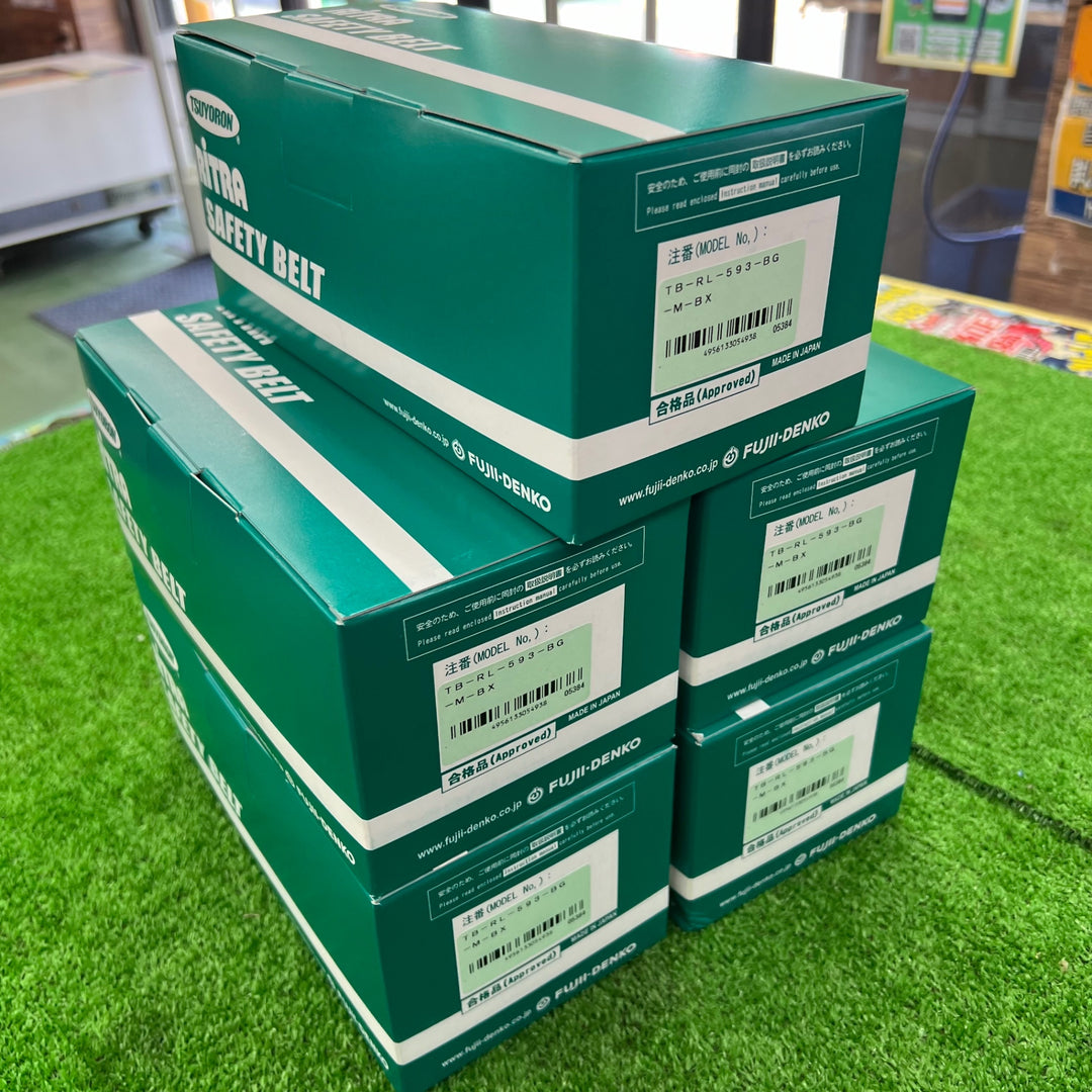 藤井電工 胴ベルト型墜落制止用器具 リトラ軽量フック TB-RL593-BG-M 5個セット【桶川店】