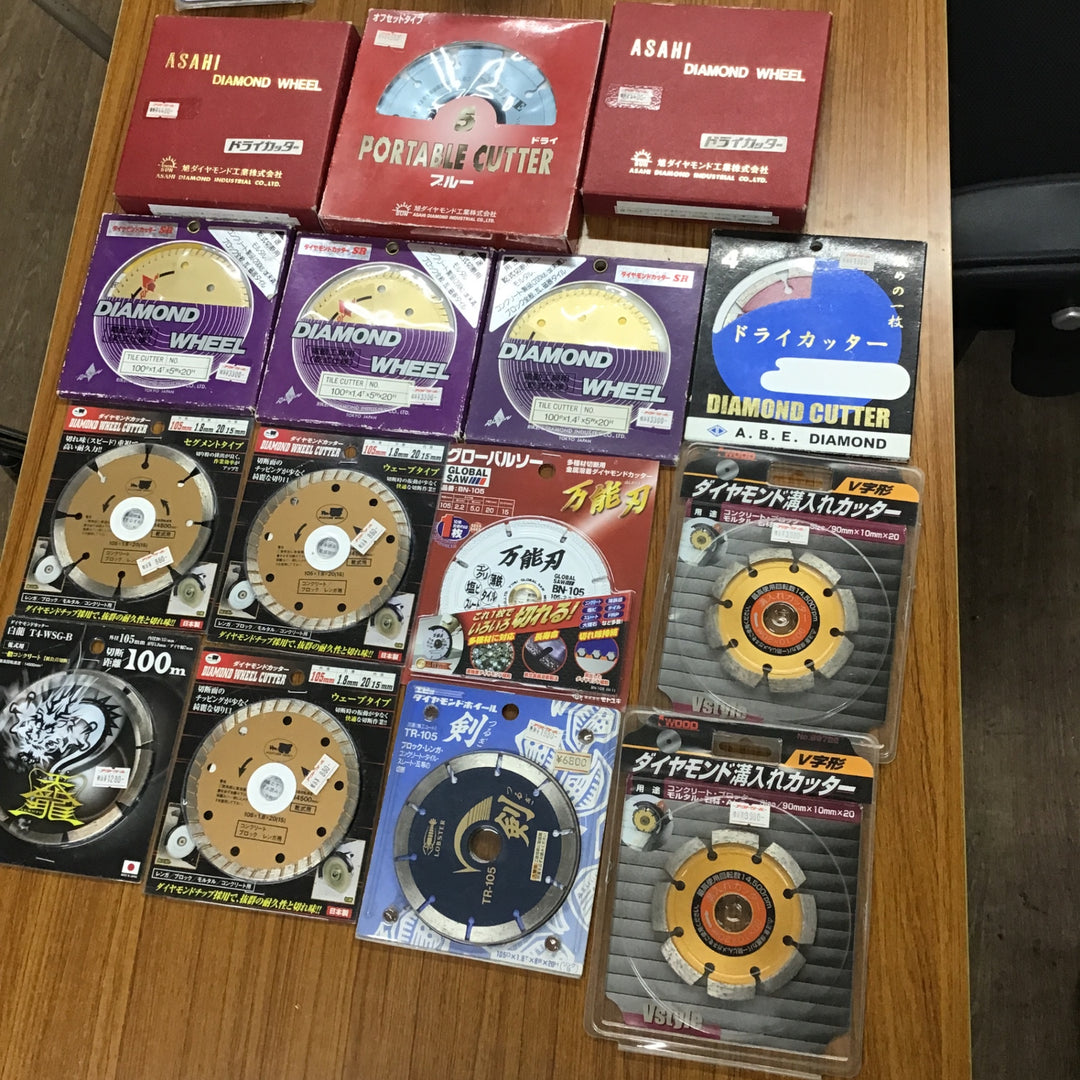 在庫処分!ダイヤモンドホイール・カッターまとめ売り マキタ HITACHI サイズ・メーカー混在 コンクリ グラインダ【桶川店】