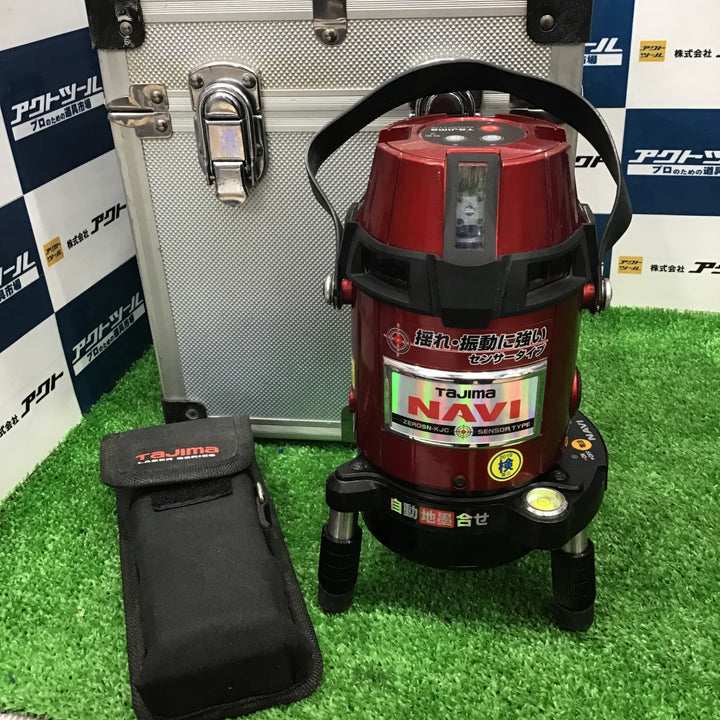 〇タジマ(TAJIMA) レーザー墨出し器 NAVIゼロセンサーKJC 矩十字・横全周 ZEROSN-KJC 【草加店】