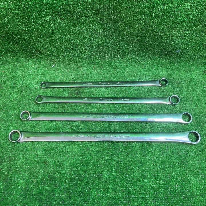 スナップオン(Snap-on)ロングストレートメガネレンチ XDHFM1719/1417/1214/1012 4本セット【川越店】