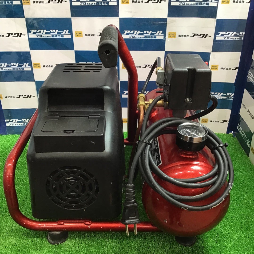 〇藤原産業 (SK11) オイルレス エアーコンプレッサー SR-045 タンク容量 4L SR-L04SPT-01【草加店】