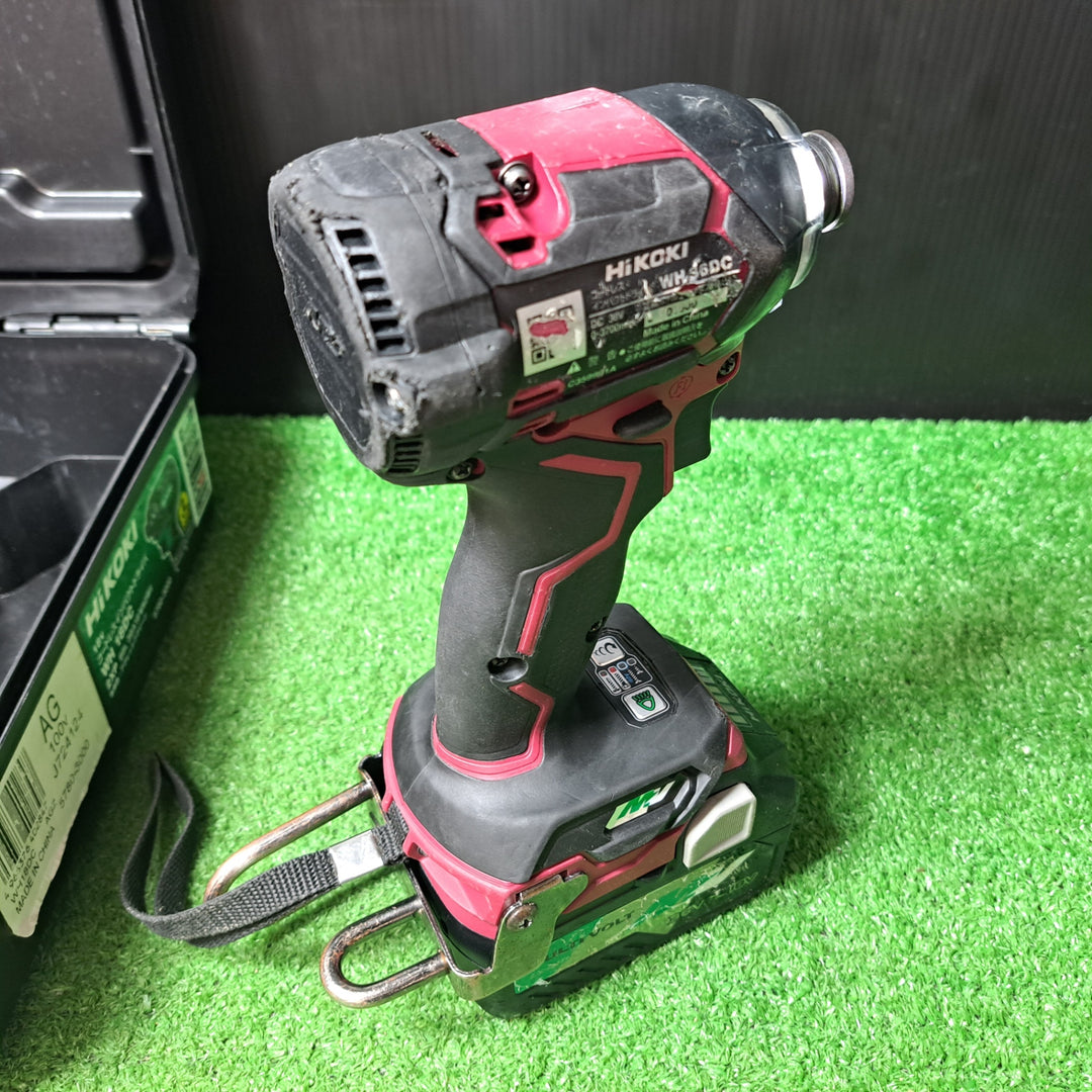 HiKOKI/ハイコーキ 36Vインパクトドライバ フレアレッド WH36DC(2XPR) バッテリー1個【岩槻店】