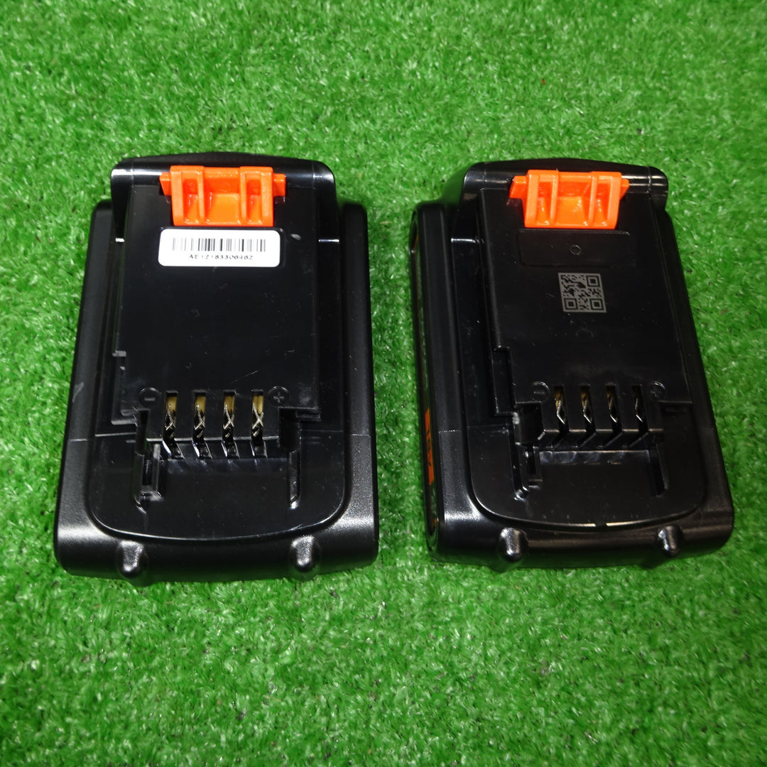 〇ブラックアンドデッカー リチウムイオンバッテリー 18V2.0Ah BL2018 2個まとめ【岩槻店】