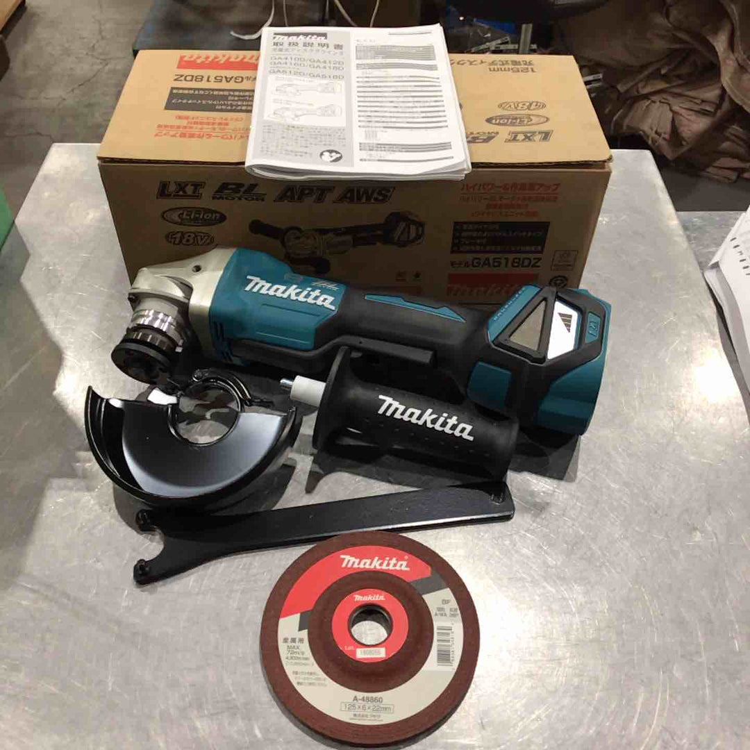 ☆マキタ(makita) 125mmコードレスディスクグラインダ GA518DZ【川口店】