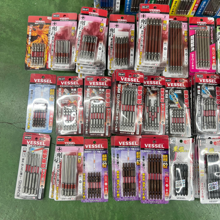 【大特価まとめ売り!】ビット5本入り 150パックまとめ売り 六角軸6.35mm インパクトドライバー用 メーカー・サイズ混合【桶川店】