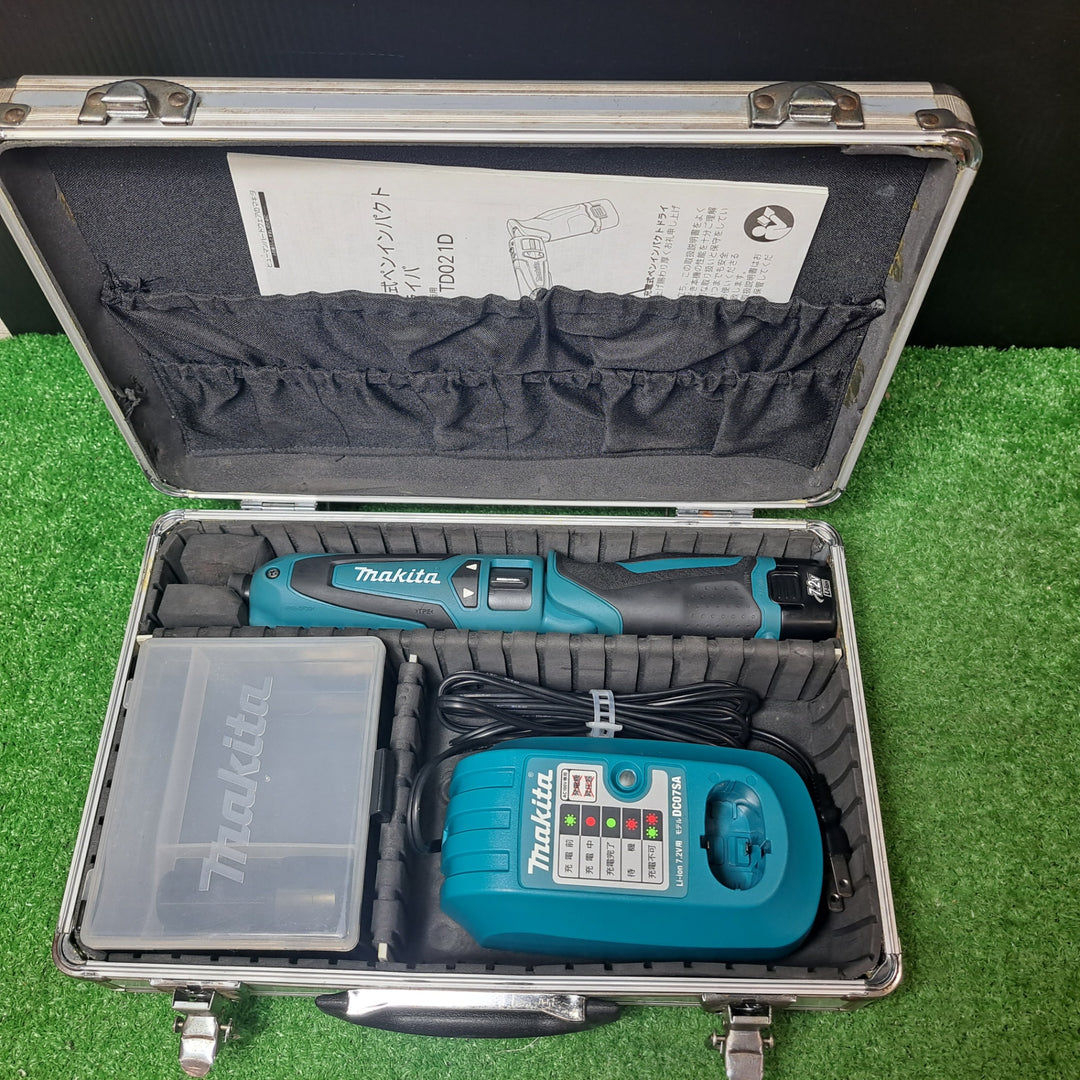 マキタ/makita 7.2V コードレスペンインパクトドライバ TD021DSHSP バッテリー2個付き【岩槻店】