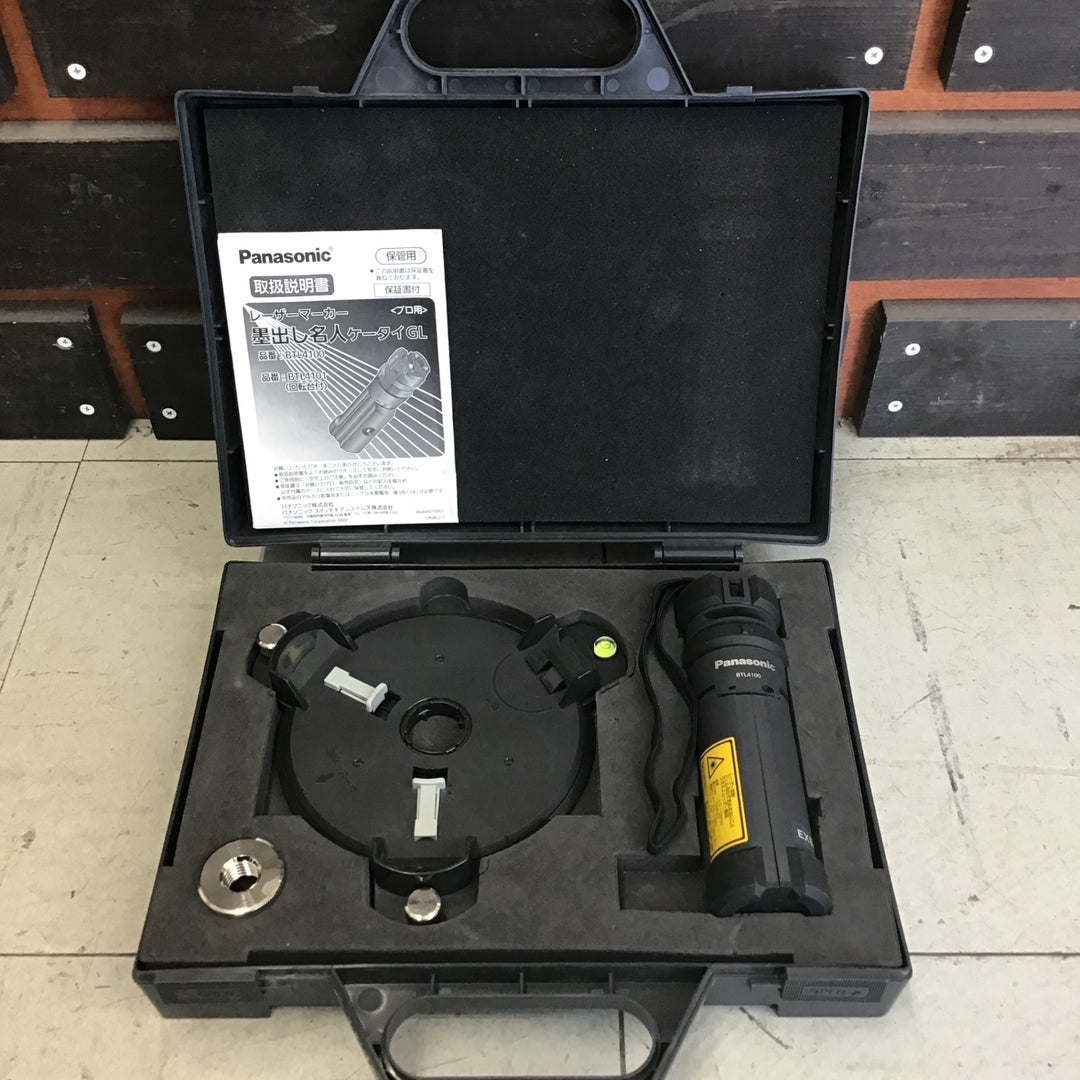 【現状品 / 中古美品】 パナソニック/Panasonic レーザー墨出し器 回転台付 グリーンレーザー BTL4101 【鴻巣店】