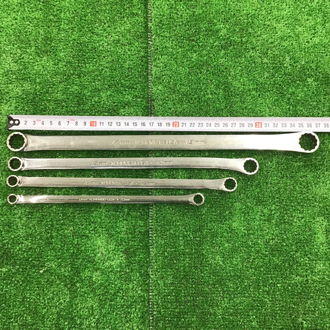 ▲スナップオン/Snap-on ストレートメガネレンチ 4本セット 0810/1012/1214/1719【桶川店】
