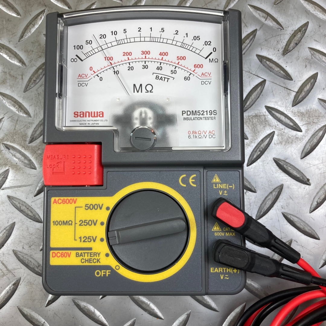 三和電気計器(サンワ/sannwa) 3レンジアナログ絶縁抵抗計 PDM5219S【川崎店】