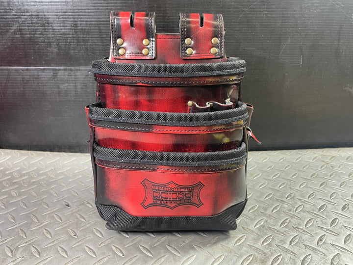 〇ニックス ガラス革腰袋【レッド】 ADV-301DDX-R【草加店】