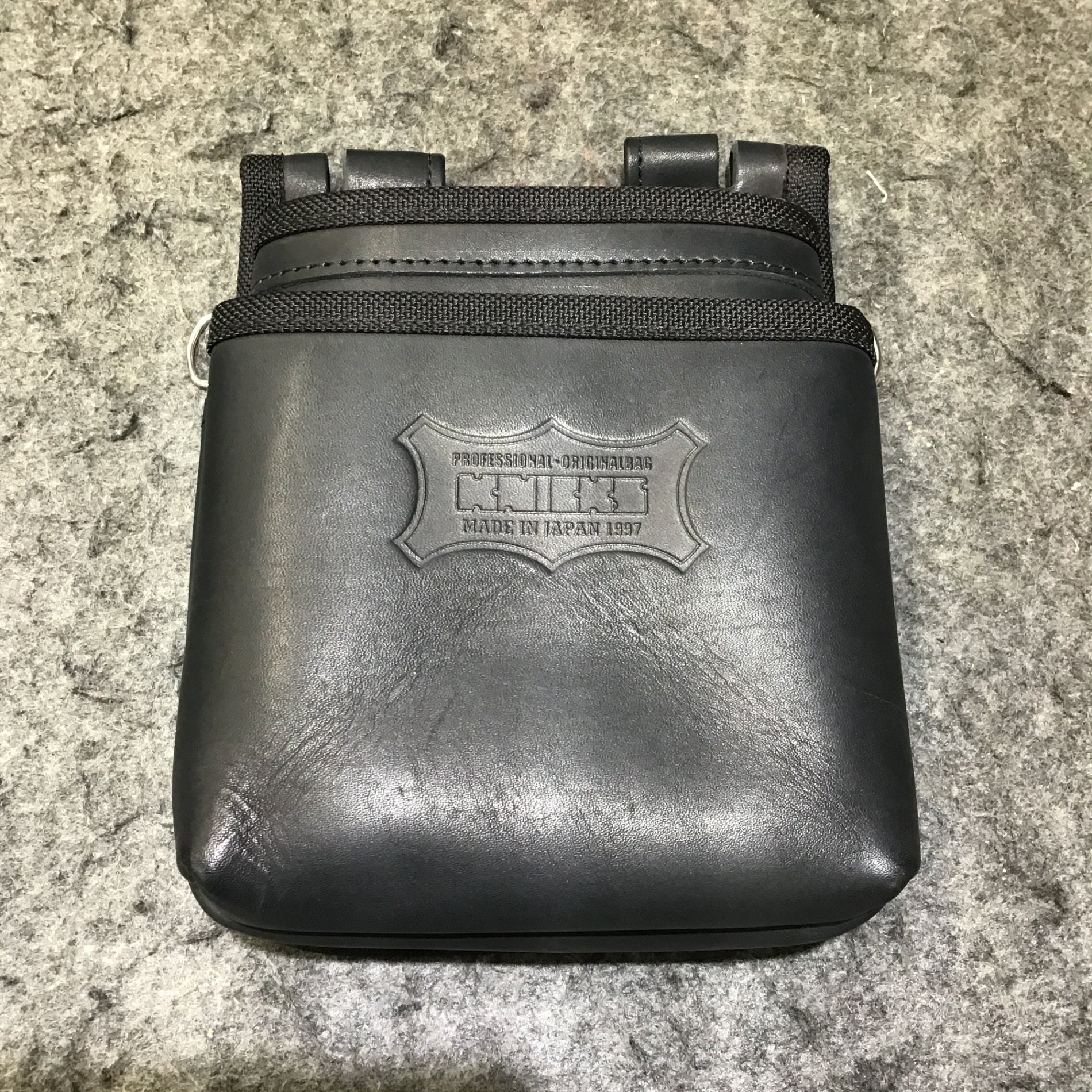 美品】KNICKS(ニックス) ヌメ革2段建築用腰袋 KBS-201BA【桶川店