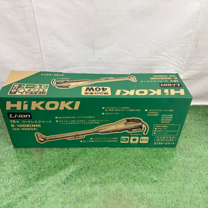 ハイコーキ/HIKOKI ※旧:日立工機 コードレスクリーナ R18DB(S)(NN) サイクロンアタッチメント付 【町田店】
