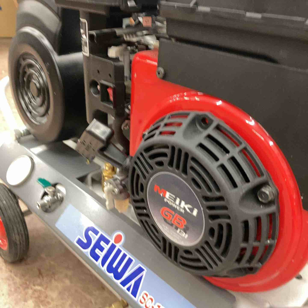 【動作良好/美品/店頭受取り限定】◇精和産業(セイワ/SEIWA) 2馬力 エンジンコンプレッサー SC-15GMS【所沢店】