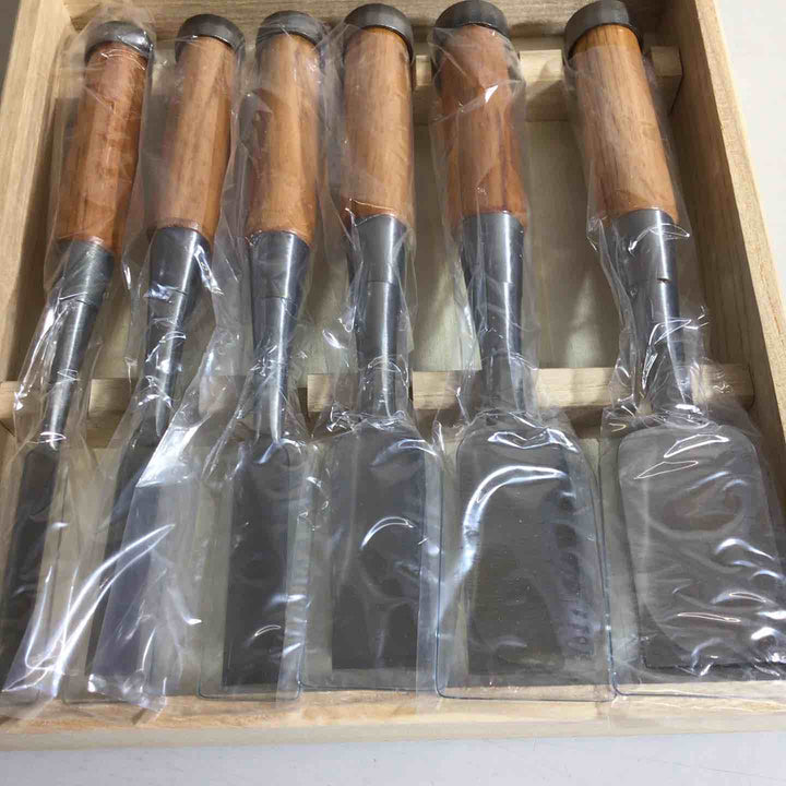 【未使用品】助丸 6本組 3分4分5分8分1寸1.2寸 奴鑿 ハイス 鑿 鉋 大工道具【戸田店】