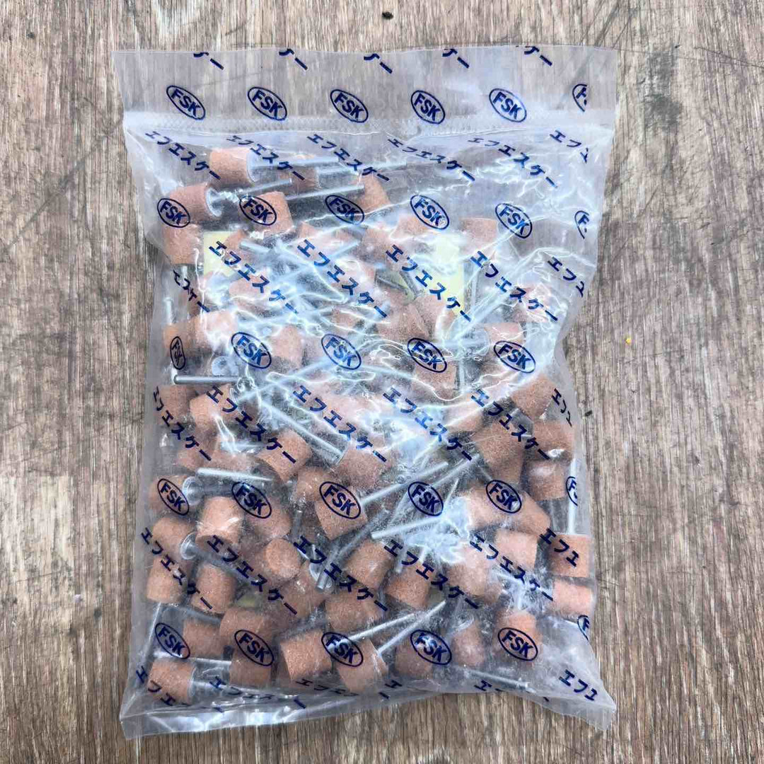 【未使用】 FSK 軸付砥石 4x13x3x30mm 100本 【桶川店】