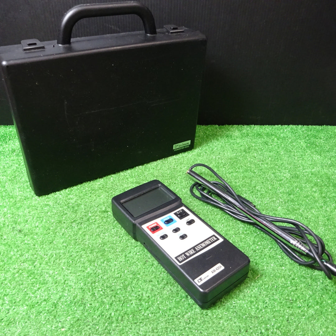▼佐藤商事 熱線式風速計 AM-4204 ※通電のみ確認 【岩槻店】