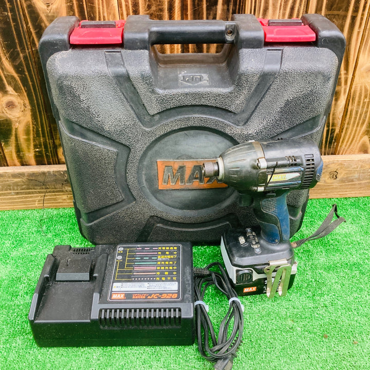 マックス(MAX) コードレスインパクトドライバ PJ-ID141M バッテリー×1 ※※軸ブレあり、本体に切り傷、稼働音大※※【桶川店】
