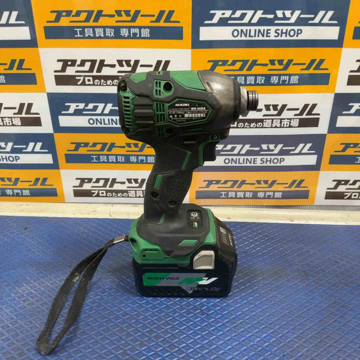 ★ハイコーキ(HIKOKI ※旧:日立工機) コードレスインパクトドライバー WH36DA(2XP)【草加店】