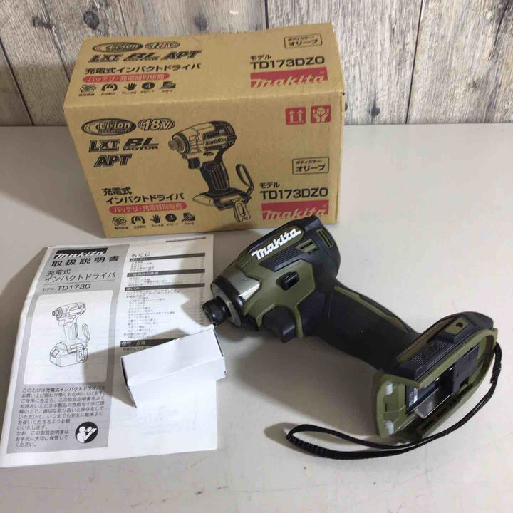 【未使用品】★マキタ(makita) コードレスインパクトドライバー TD173DZO オリーブ【戸田店】