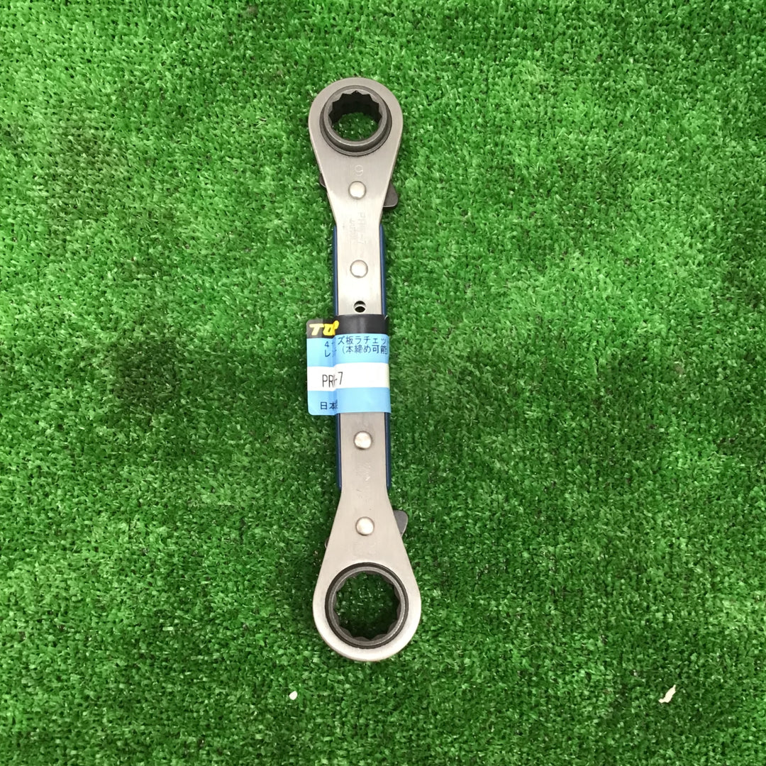 TOP 4サイズ板ラチェットレンチ 19X21・22X24mm シール付 PRW7H【草加店】