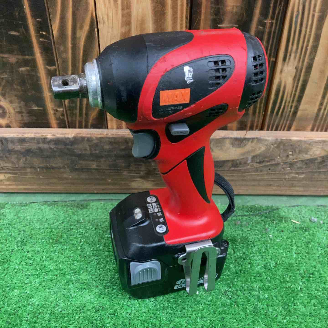 〇マックス(MAX) コードレスインパクトレンチ PJ-IW161-B2C/40A バッテリー×2、充電器×1【桶川店】