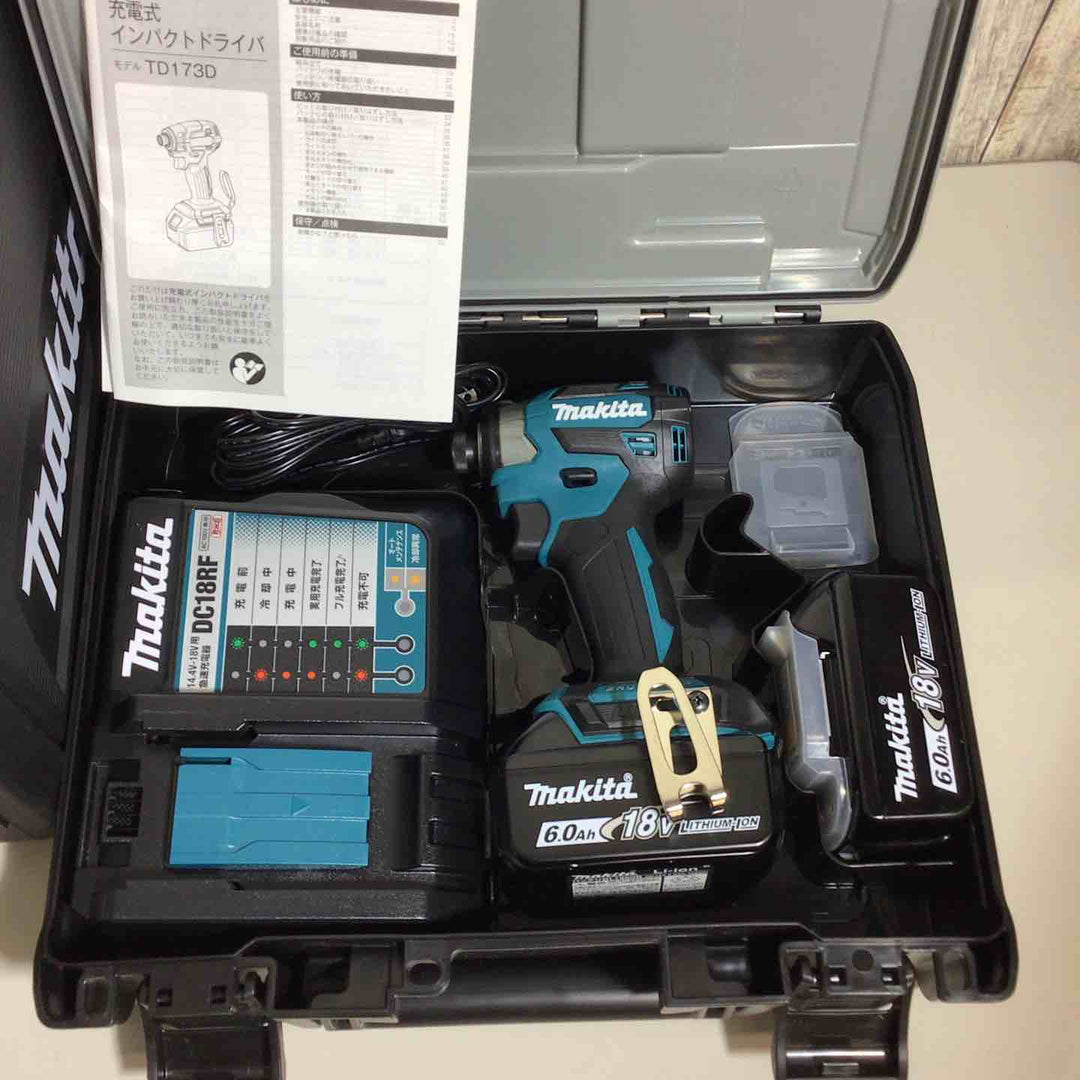 【未使用品】マキタ(makita) コードレスインパクトドライバー TD173DRGX TD173DRGXB TD173DRGXO 5台セット 青 ブルー 黒 ブラック オリーブ【戸田店】