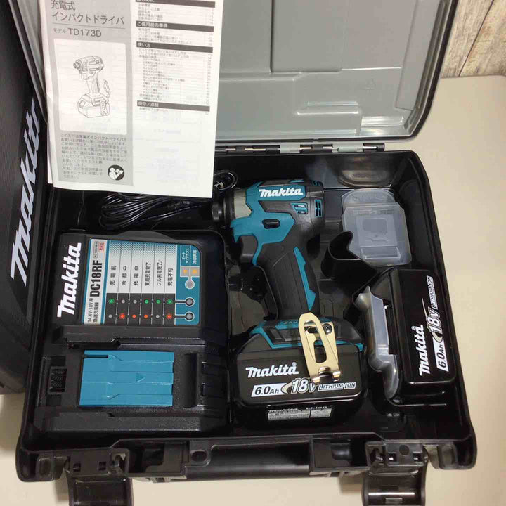 【未使用品】マキタ(makita) コードレスインパクトドライバー TD173DRGX TD173DRGXB TD173DRGXO 5台セット 青 ブルー 黒 ブラック オリーブ【戸田店】