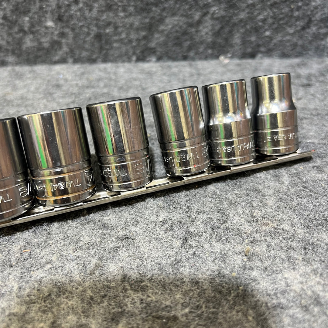 スナップオン 1/2" シャローソケット 11個セット インチサイズ 1/2"~1-1/4"(TW161~TW401)【桶川店】