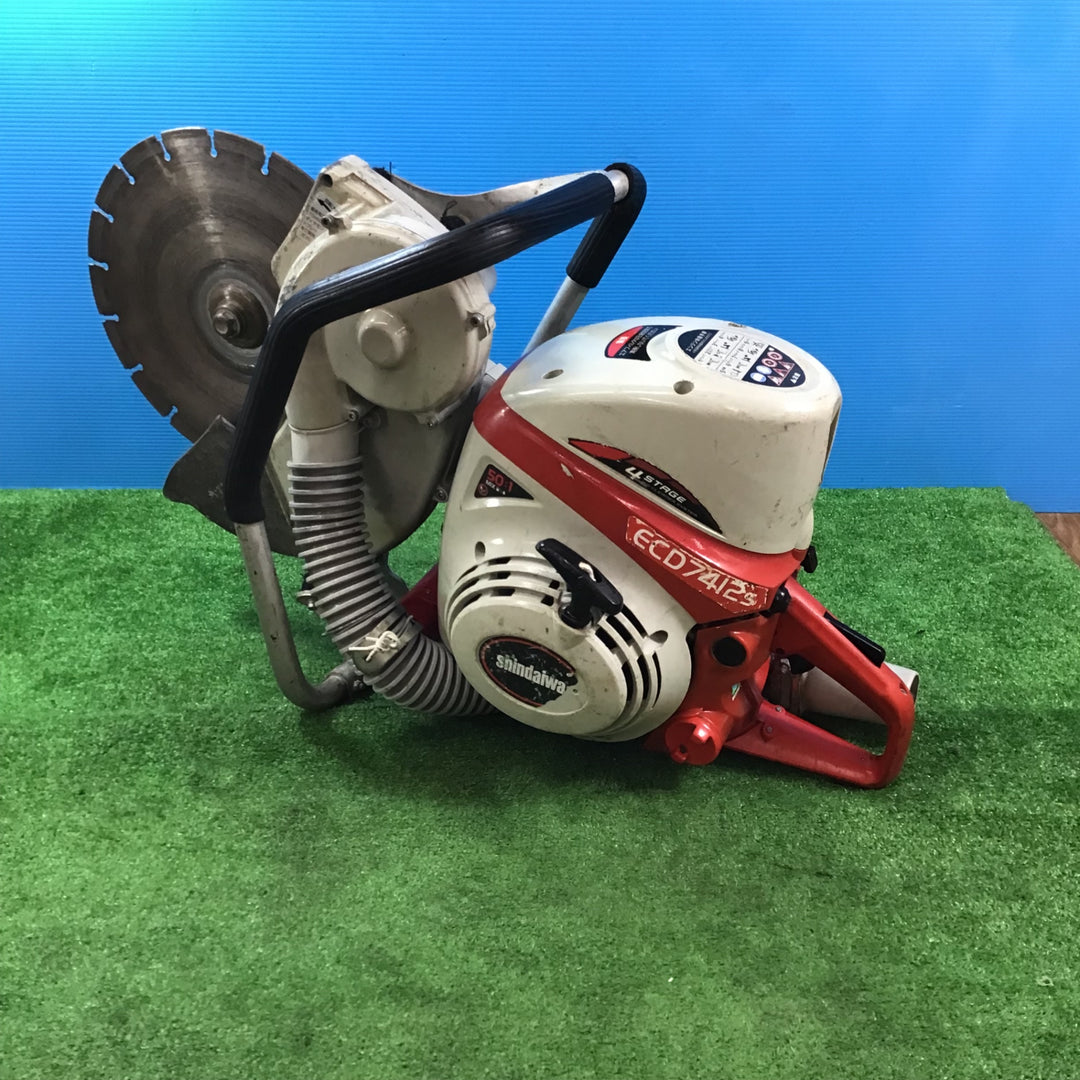 〇Shindaiwa/新ダイワ 集塵式エンジンッカッター ECD7412S【岩槻店】