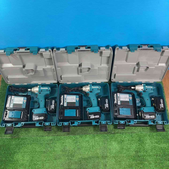 【中古品】マキタ(makita) 充電式インパクトレンチ TWA190DRGX 3個セット 最大締め付けトルク185N・m TW181DZ同等【岩槻店】