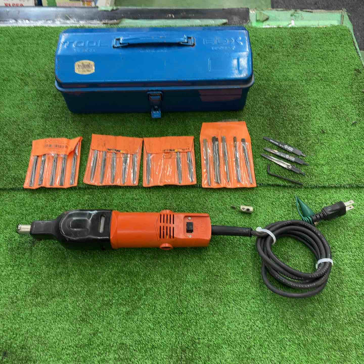 【中古品】NITTO 日東工業 電動スーパーハンド ESH-80 ヤスリ付き 他付属品【桶川店】